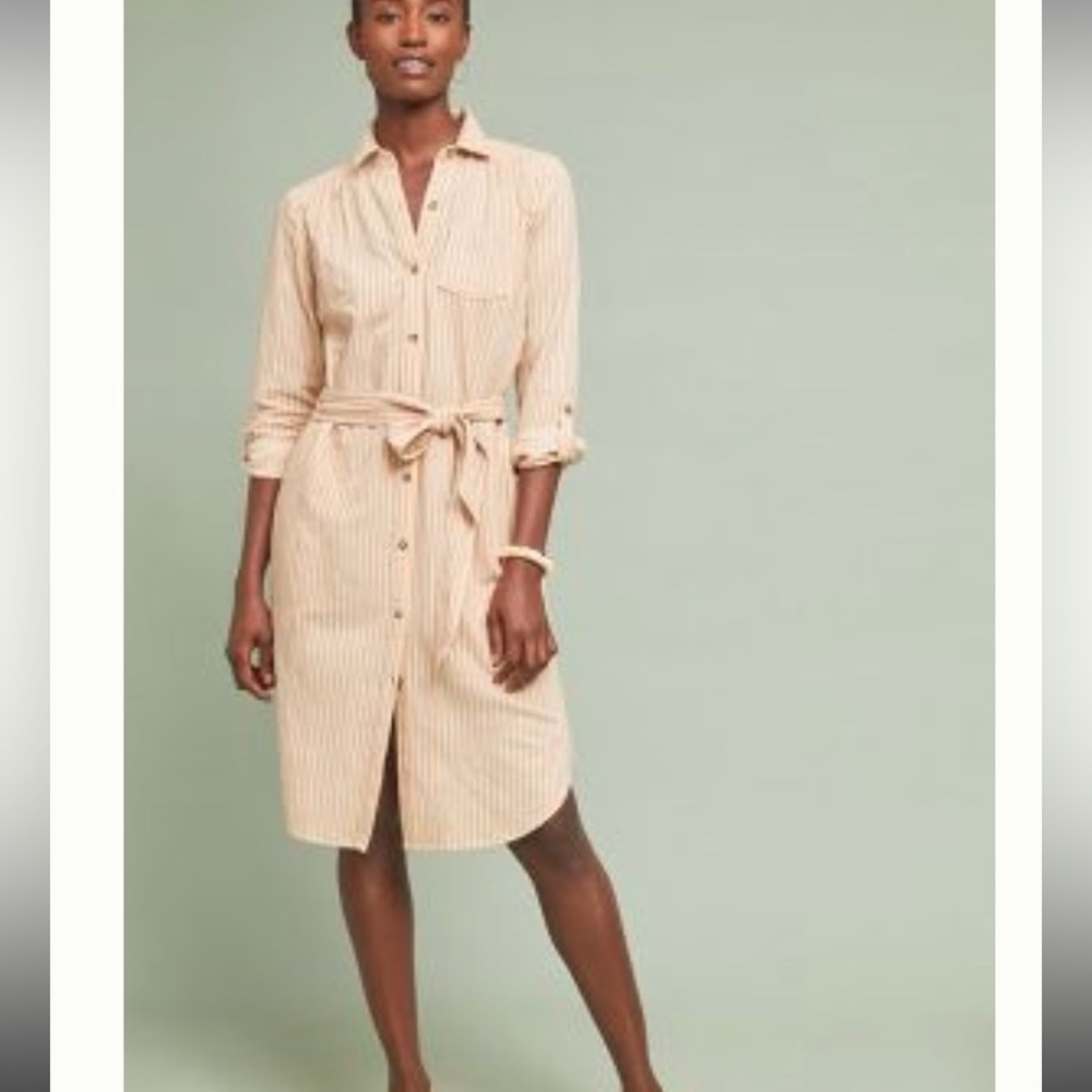 {Anthropologie} Striped Shirtdress - Picture 11 of 11